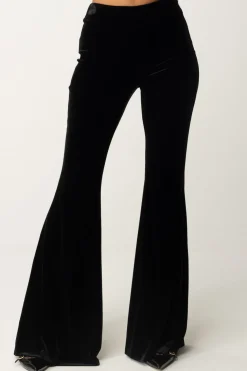 Aniye By Pantaloni Flared In Velluto MarisBLACK