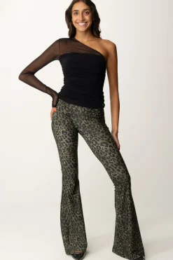 Aniye By Pantaloni In Lycra Flared IceMAKU MUSK