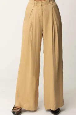 Aniye By Pantaloni Wide-leg In Raso JodieGOLD