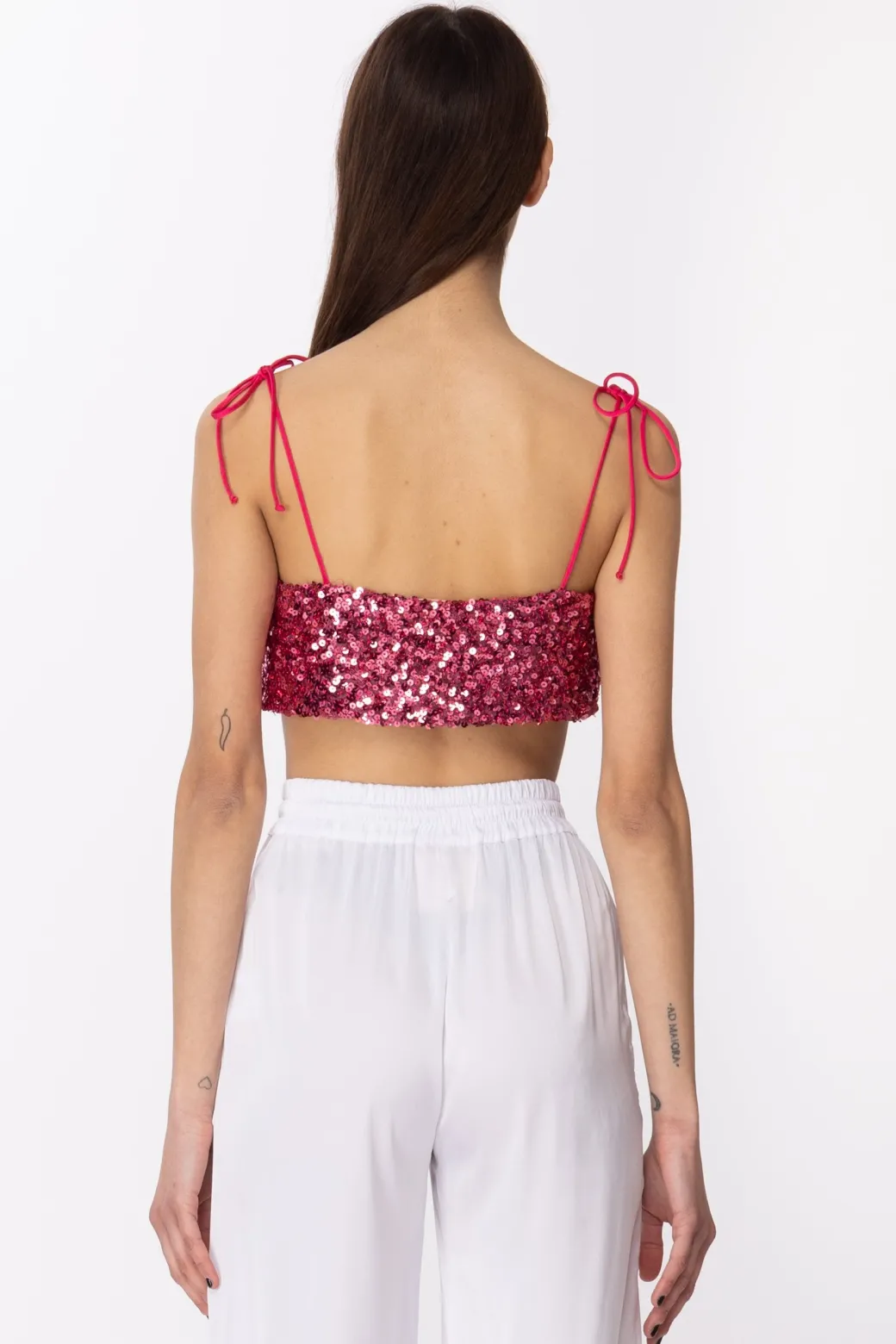 Aniye By Top Corto Full PaillettesFUCHSIA