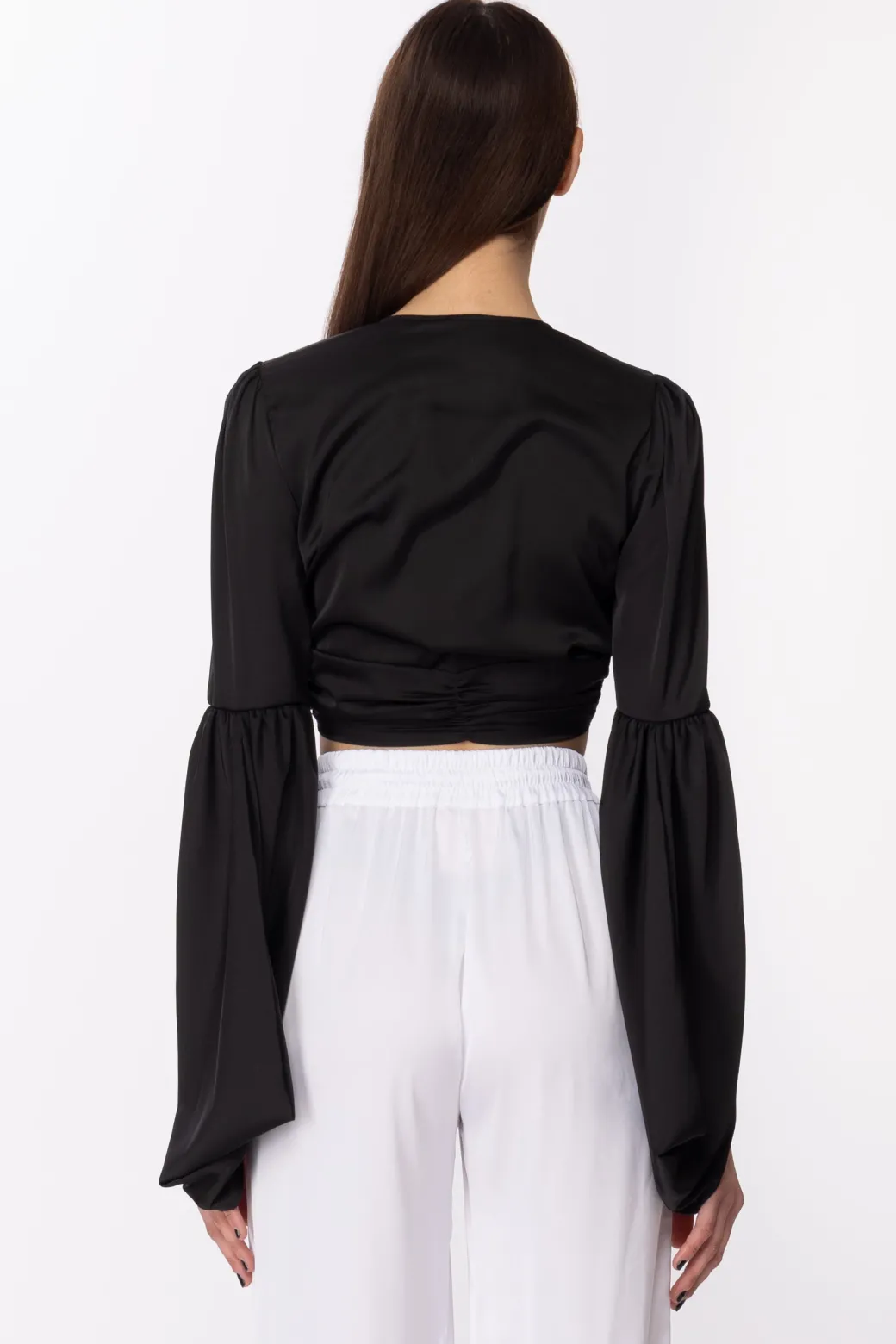 Aniye By Top Eda con Nodo e Scollo a VBLACK