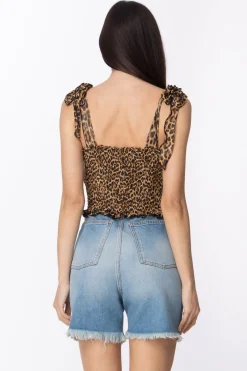 Aniye By Top Kissy Arricciato Stampa AnimalierLEOPARD