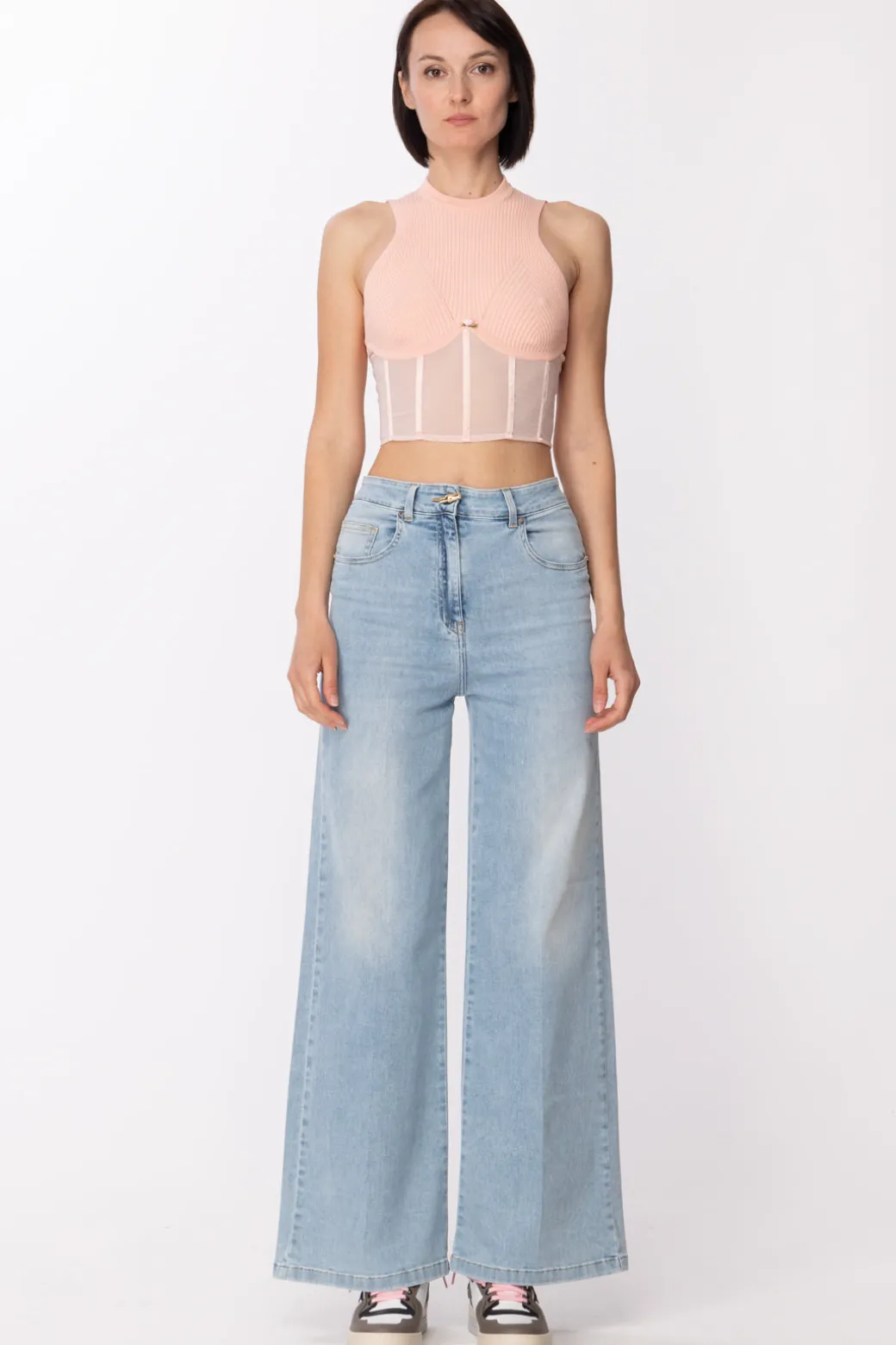 Aniye By Top Steccato con Scollo All'americanaSOFT ROSE