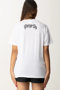 Aniye By T-shirt con Stampa Mickey e BorchieWHITE