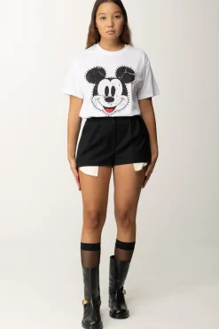 Aniye By T-shirt con Stampa Mickey e BorchieWHITE