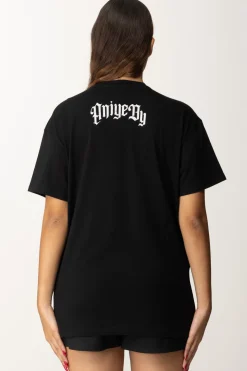 Aniye By T-shirt con Stampa Minnie e BorchieBLACK