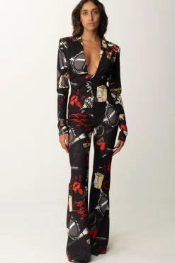 Aniye By Tuta Flared Stampata AstridBLACK MIRROR