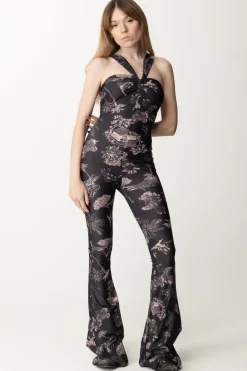 Aniye By Tuta Lunga Iry con Stampa HawaiiBLACK HAWAII