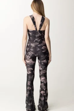 Aniye By Tuta Lunga Iry con Stampa HawaiiBLACK HAWAII