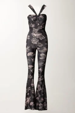 Aniye By Tuta Lunga Iry con Stampa HawaiiBLACK HAWAII