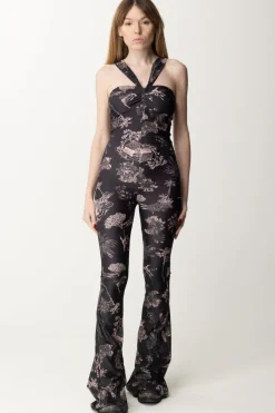 Aniye By Tuta Lunga Iry con Stampa HawaiiBLACK HAWAII