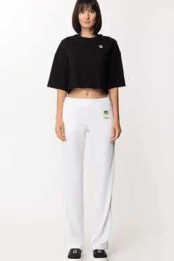 Chiara Ferragni Pantaloni Jogging Dritti con LogoBIANCO