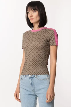 Chiara Ferragni T-shirt con Stampa Eye All OverVERDE OCCHIO