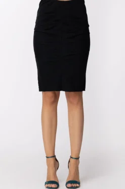 Dixie Gonna Longuette a Tubino ArricciataNERO