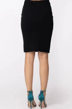 Dixie Gonna Longuette a Tubino ArricciataNERO