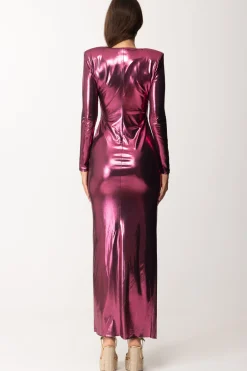 Dramèe Abito Lungo con SpaccoMAGENTA