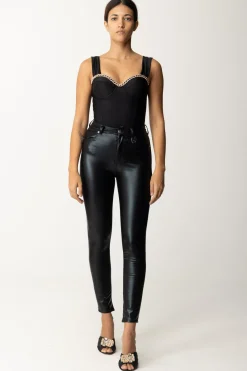 Dramèe Body con Catena In StrassNERO