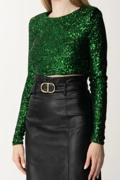 Dramèe Crop Top Full PaillettesFORESTA