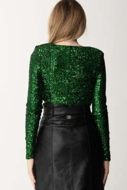 Dramèe Crop Top Full PaillettesFORESTA