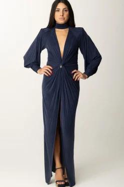 Elisabetta Franchi Abito Red Carpet con NodoNAVY