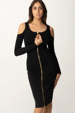 Elisabetta Franchi Abito Midi con ZipNERO