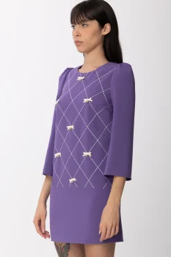 Elisabetta Franchi Abito a Sacchetto con Stampa LosangaAMETISTA