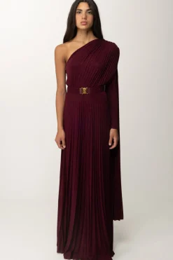 Elisabetta Franchi Abito Red Carpet Monospalla In LurexROUGE NOIR