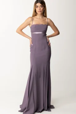 Elisabetta Franchi Abito Red Carpet a BalconcinoCANDY VIOLET