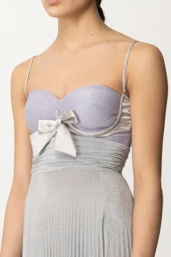 Elisabetta Franchi Abito Red Carpet In LurexIRIS/ARGENTO