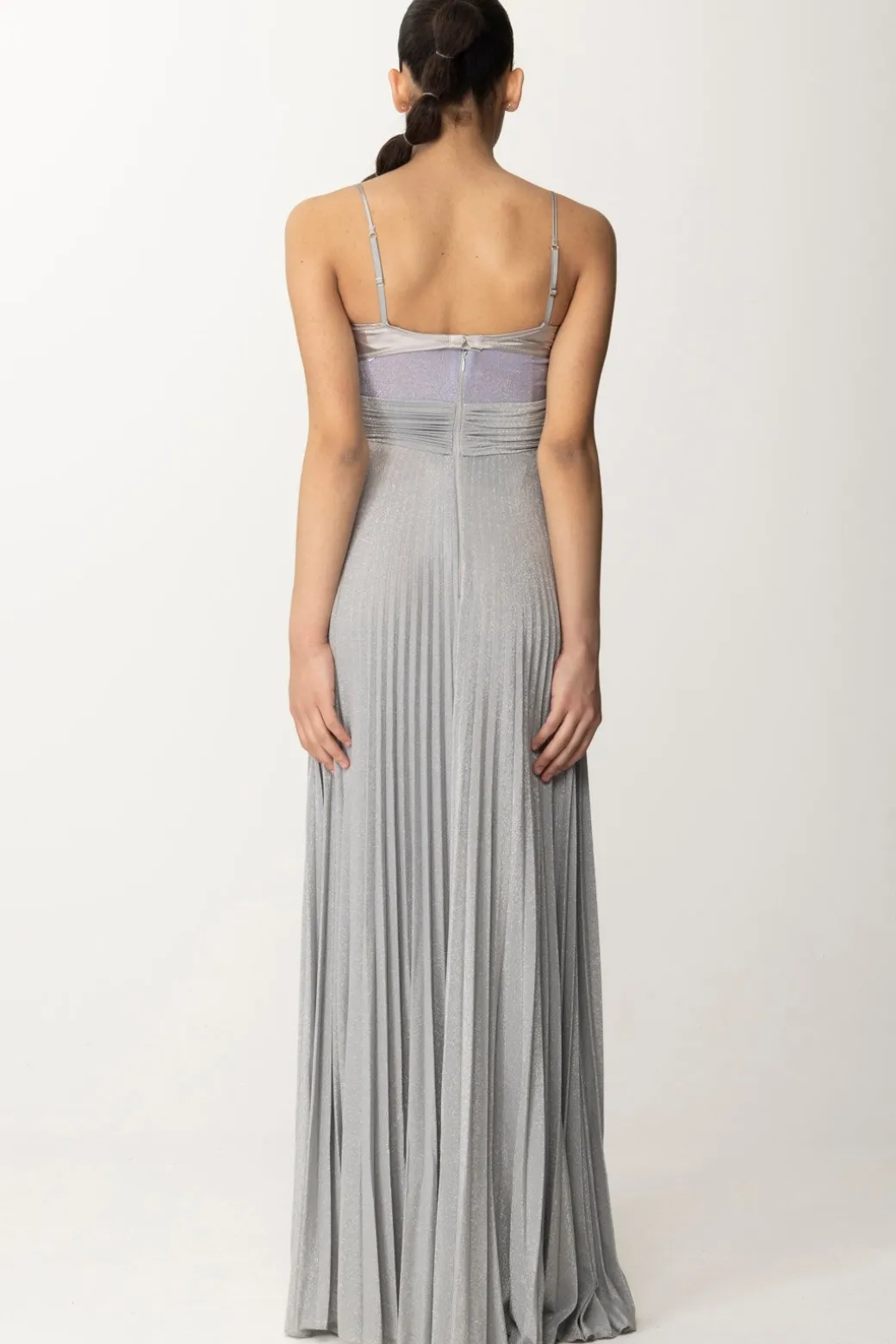 Elisabetta Franchi Abito Red Carpet In LurexIRIS/ARGENTO