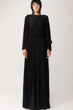 Elisabetta Franchi Abito Red Carpet con Scollo e Collana Sul RetroNERO