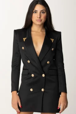 Elisabetta Franchi Abito Doppiopetto con PuntaliNERO