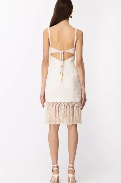 Elisabetta Franchi Abito Crochet con FrangeBURRO