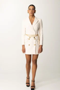 Elisabetta Franchi Abito Robe Manteau con CinturaBURRO