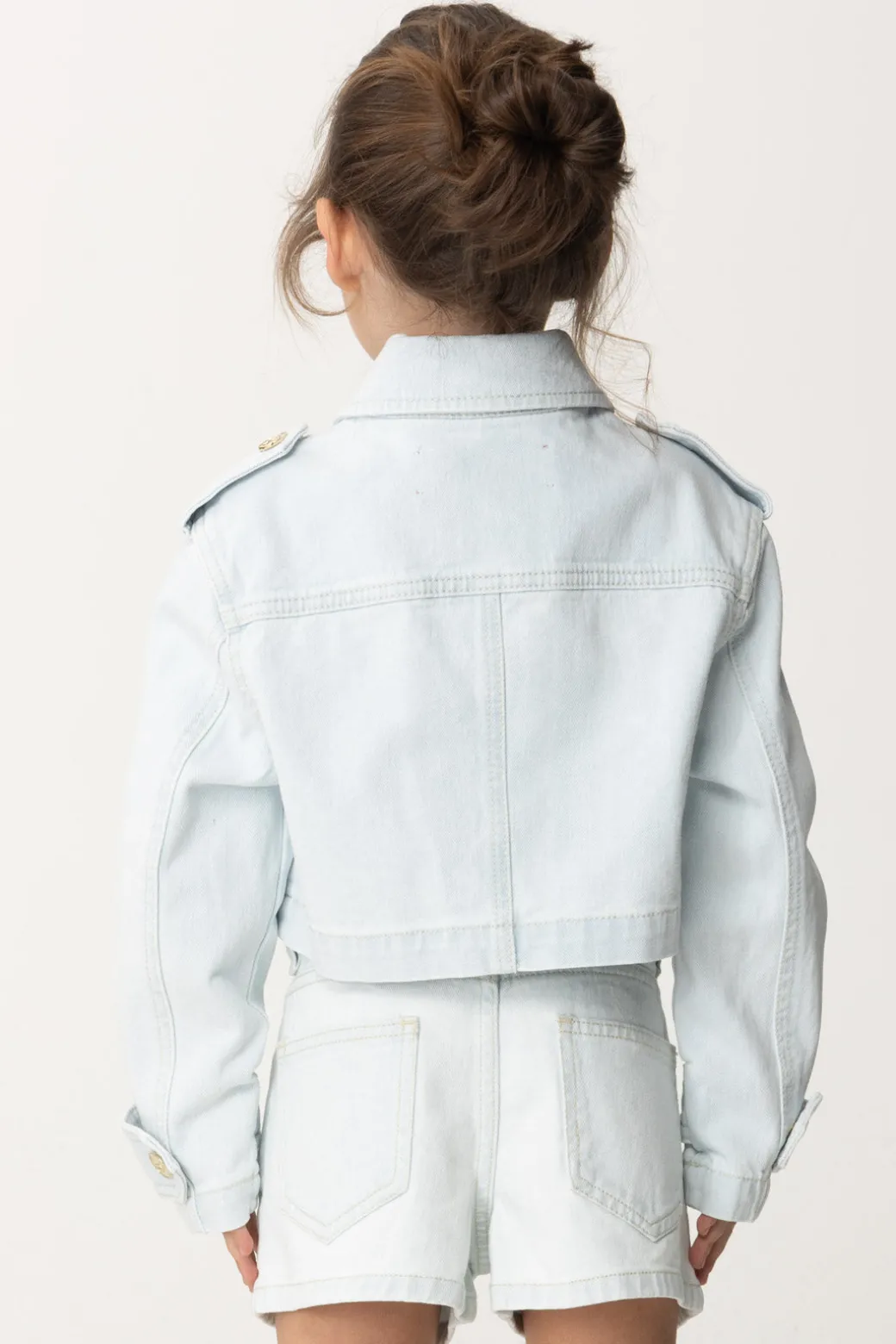 Elisabetta Franchi Bambina Giacca In JeansLIGHT DENIM