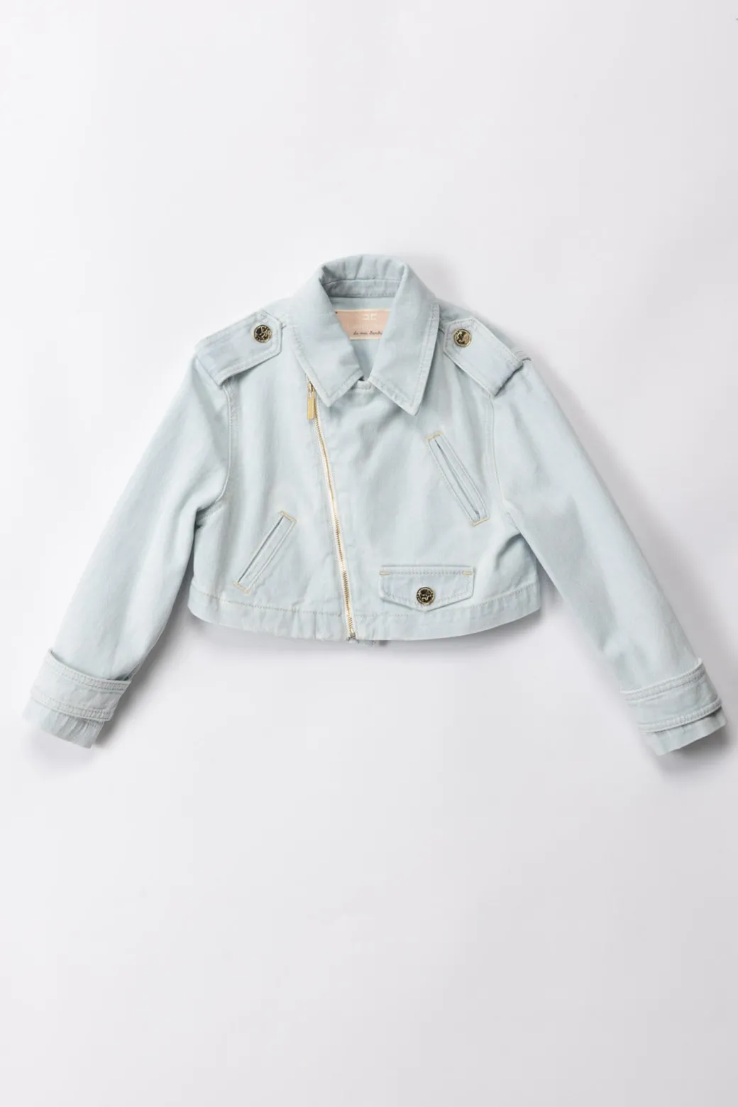 Elisabetta Franchi Bambina Giacca In JeansLIGHT DENIM