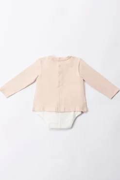 Elisabetta Franchi Bambina Completo Body e Leggings con Ricamo LogoIVORY/PORCELAIN