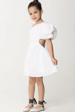 Elisabetta Franchi Bambina Abito MonospallaLIGHT CREAM