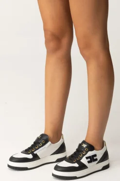 Elisabetta Franchi Bambina Sneaker Bicolore con LogoNER/BIAN/OR