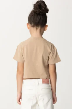 Elisabetta Franchi Bambina T-shirt con Ricamo StemmaSAND