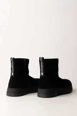 Elisabetta Franchi Bambina Stivaletti In CamoscioNERO