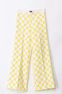 Elisabetta Franchi Bambina Pantaloni con Stampa LogoBUTTER/CEDAR