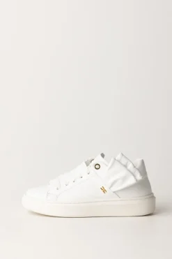 Elisabetta Franchi Bambina Sneakers con Inserto FioccoWHITE