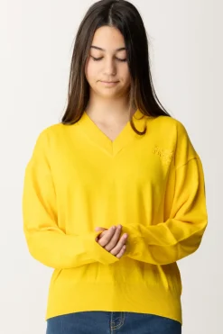 Elisabetta Franchi Bambina Maglia In Lana con Ricamo LogoMIMOSA