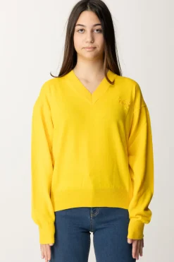 Elisabetta Franchi Bambina Maglia In Lana con Ricamo LogoMIMOSA