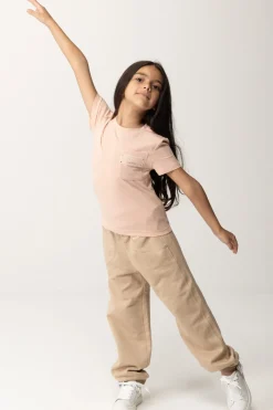 Elisabetta Franchi Bambina T-shirt con TaschinoDESERT ROSES PINK LABEL