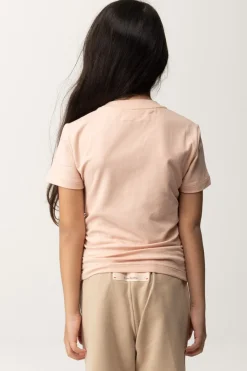 Elisabetta Franchi Bambina T-shirt con TaschinoDESERT ROSES PINK LABEL
