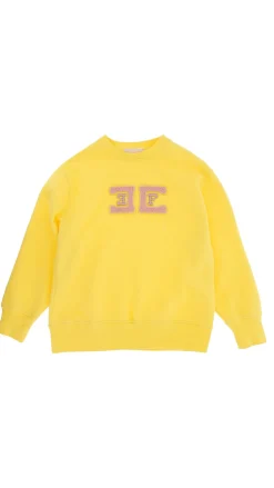 Elisabetta Franchi Bambina Felpa Over con Ricamo LogoMIMOSA RICAMO POWDER PINK