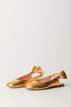 Elisabetta Franchi Bambina Sandali Chanel LaminatiGOLD