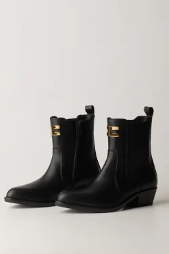 Elisabetta Franchi Bambina Tronchetti Texani con LogoNERO